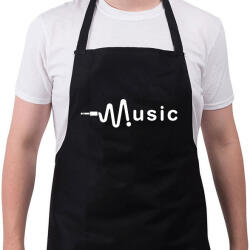 printfashion music - Kötény - Fekete (16710504)