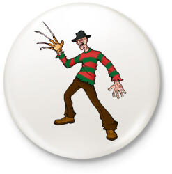printfashion Freddy_Krueger_ - Kitűző, hűtőmágnes - Fehér (10440617)