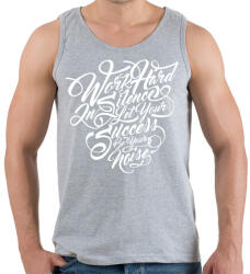 printfashion Dolgozz keményen - Férfi atléta - Sport szürke (206396)