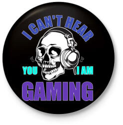 printfashion Gamer - Kitűző, hűtőmágnes - Fekete (13638272)