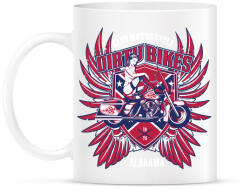 printfashion Mocskos motorok - Bögre - Fehér (788335)