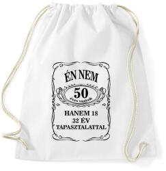 printfashion 50 éves - Sportzsák, Tornazsák - Fehér (13018928)