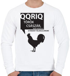 printfashion kiskakas-black - Férfi pulóver - Fehér (878390)