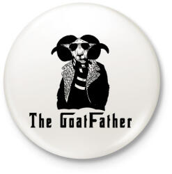 printfashion the goatfather - Kitűző, hűtőmágnes - Fehér (3080641)