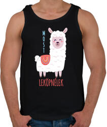 printfashion Most leköpnélek - Antiszoc láma - Férfi atléta - Fekete (7032703)
