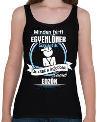 printfashion Legjobbak lesznek edzők - Női atléta - Fekete (1972107)