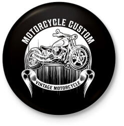 printfashion Motorcycle - Kitűző, hűtőmágnes - Fekete (13769092)