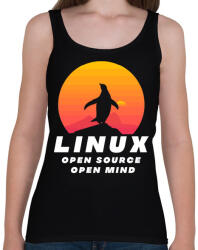 printfashion Linux - open source - Női atléta - Fekete (3529555)
