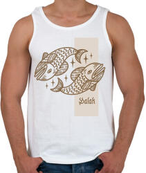 printfashion Halak horoszkóp - Férfi atléta - Fehér (6268050)