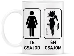 printfashion Te Csajod Én Csajom - Bögre - Fehér (16355010)