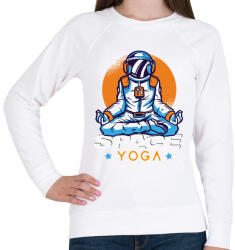 printfashion Space Yoga - Női pulóver - Fehér (4756244)