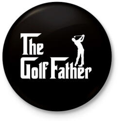 printfashion The golf fater - Kitűző, hűtőmágnes - Fekete (3102671)
