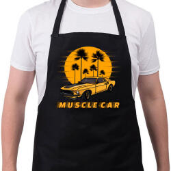 printfashion muscle car - Kötény - Fekete (4936116)