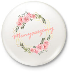 printfashion Menyasszony - Kitűző, hűtőmágnes - Fehér (6368781)