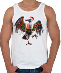 printfashion Táncoló karácsonyi party keselyű - Férfi atléta - Fehér (15258853)