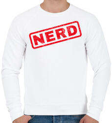printfashion NERD - Férfi pulóver - Fehér (3902628)