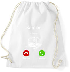 printfashion Kamionos Hívás - Sportzsák, Tornazsák - Fehér (11514239)