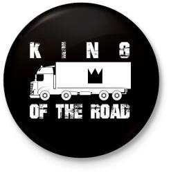 printfashion King of the road - Kitűző, hűtőmágnes - Fekete (7481052)