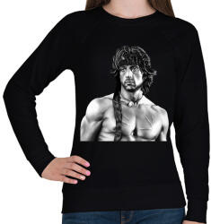 printfashion Rambo - Női pulóver - Fekete (2367198)
