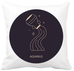 printfashion Aquarius - Vízöntő - Párnahuzat, Díszpárnahuzat - Fehér (6260965)