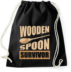 printfashion Wooden spoon - Sportzsák, Tornazsák - Fekete (15997059)