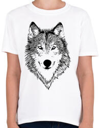 printfashion Wolf - Gyerek póló - Fehér (4980577)