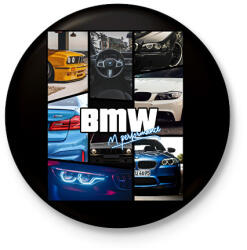printfashion BMW 4 life - Kitűző, hűtőmágnes - Fekete (5922644)