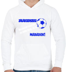 printfashion Zalaegerszegi drukker - Férfi kapucnis pulóver - Fehér (11454725)