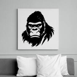 printfashion Gorilla fej - Vászonkép - Fehér (15847166)