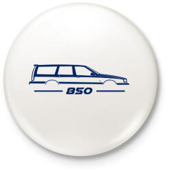 printfashion Volvo 850 Blue - Kitűző, hűtőmágnes - Fehér (16113320)