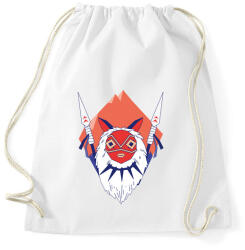 printfashion Princess Mononoke - Sportzsák, Tornazsák - Fehér (215917)