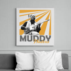 printfashion Muddy Waters - Vászonkép - Fehér (7656937)