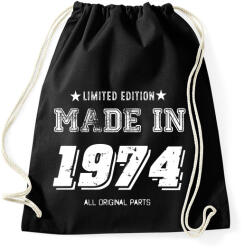 printfashion 1974 - Sportzsák, Tornazsák - Fekete (4049362)