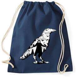 printfashion Holló - Sportzsák, Tornazsák - Sötétkék (135346)