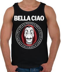 printfashion Bella Ciao - Férfi atléta - Fekete (5087913)