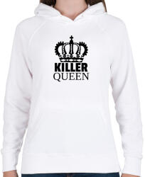 printfashion KILLER QUEEN - Női kapucnis pulóver - Fehér (10777704)