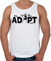 printfashion Adopt - Örökbefogadás - Férfi atléta - Fehér (13562332)