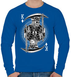 printfashion Zsugakirály - Férfi pulóver - Királykék (53696)