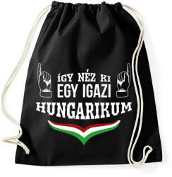 printfashion Igazi hungarikum - Sportzsák, Tornazsák - Fekete (7414880)