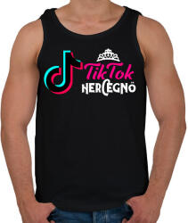 printfashion Tik Tok Hercegnő - Férfi atléta - Fekete (2133940)