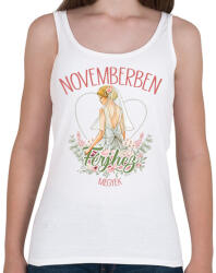 printfashion Novemberbe férjhez megyek - Női atléta - Fehér (7336541)