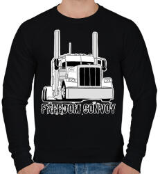 printfashion Kamion - Férfi pulóver - Fekete (6113244)