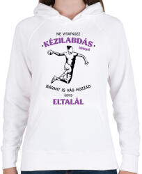 printfashion Ne vitatkozz kézilabdás lánnyal - Női kapucnis pulóver - Fehér (7156640)