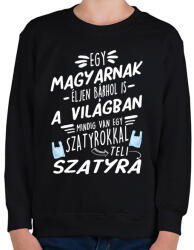printfashion Szatyor a szatyorban - Gyerek pulóver - Fekete (4841866)