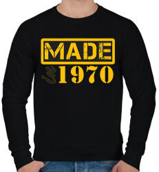 printfashion 1970 - Férfi pulóver - Fekete (12790587)