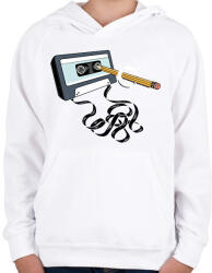 printfashion Csavard vissza! - Gyerek kapucnis pulóver - Fehér (1989170)