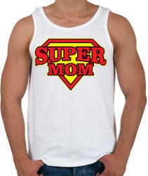 printfashion Szuper Anya - Férfi atléta - Fehér (4818146)