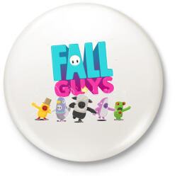 printfashion Fall Guys - Kitűző, hűtőmágnes - Fehér (3089866)