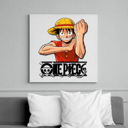 printfashion One Piece - Monkey D. Luffy - Vászonkép - Fehér (14213023)