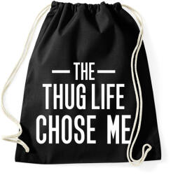 printfashion Thug Life - Sportzsák, Tornazsák - Fekete (1583068)